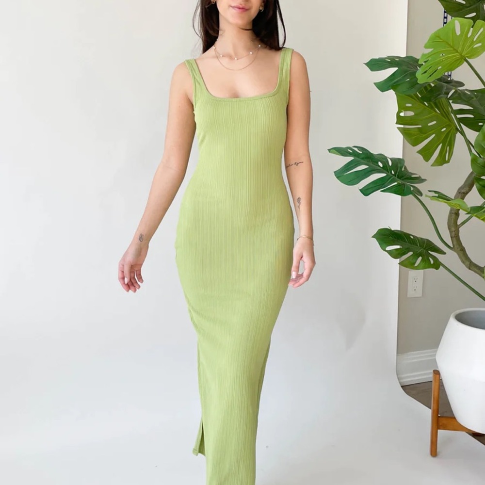 Grey Bandit Green Spring Forward Dress